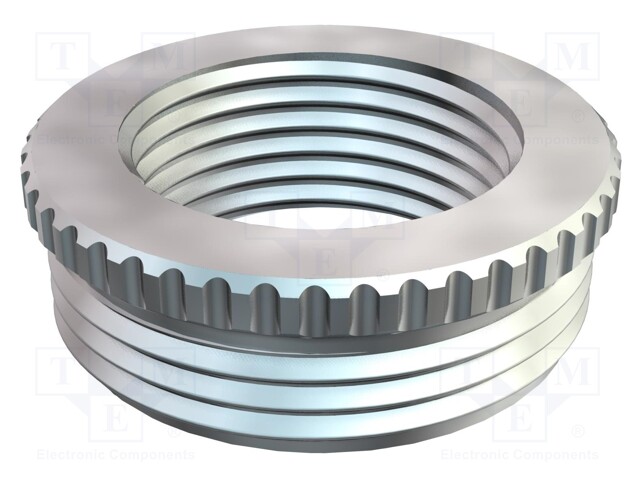 Reduction of threads for glands; Int.thread: PG9; brass