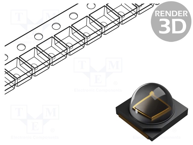 IR transmitter; 3535; 925-955nm; transparent; 625mW; 80°; 1A