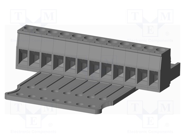 Connector: pluggable terminal block; plug; female; straight; grey