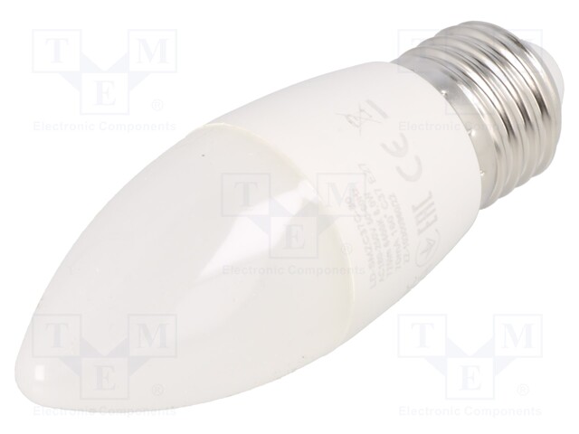 LED lamp; cool white; E27; 230VAC; 720lm; 8W; 160°; 6400K