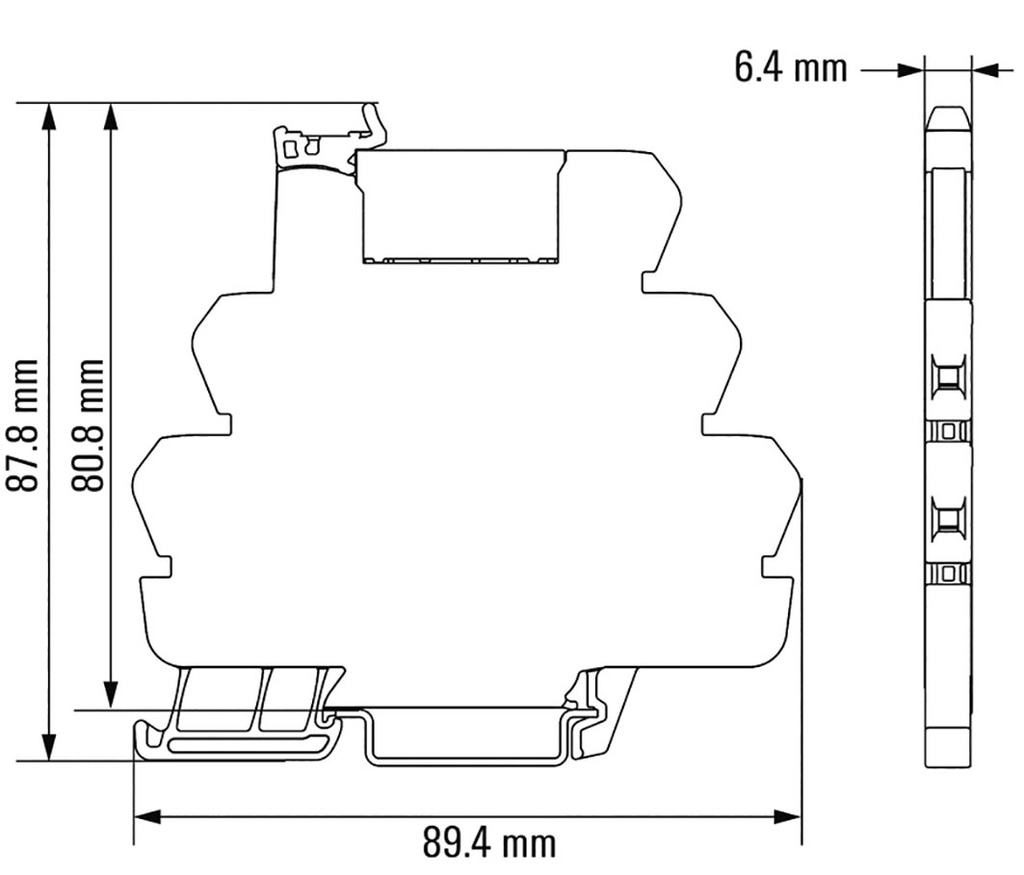 Relay: interface; SPDT; Ucntrl: 24VDC; Ucntrl: 24VAC; 6A; DIN