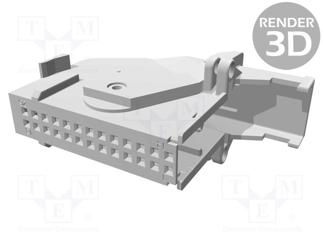 Plug housing; MQS; angled; PIN: 26; blue; Polarisation: B-F