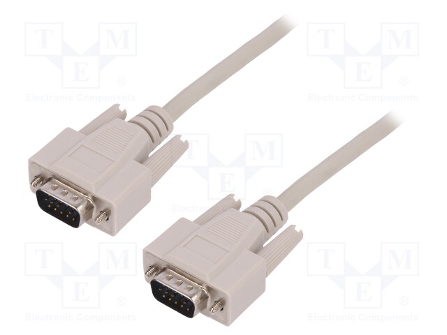 Cable; D-Sub 15pin HD plug,both sides; 1.8m; shielded