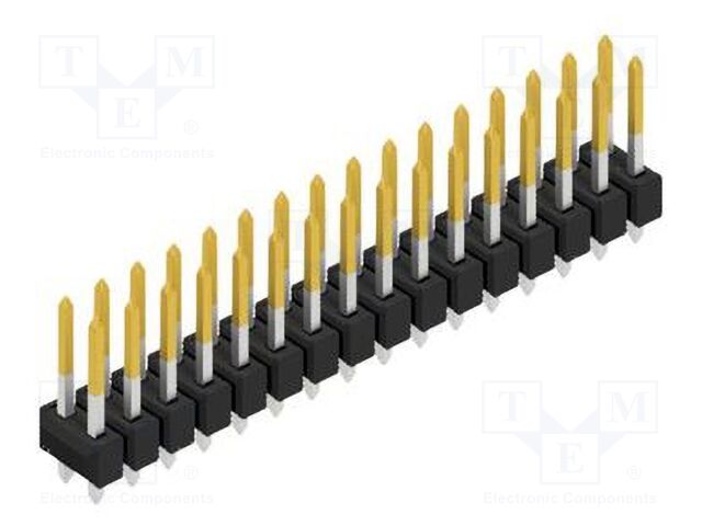 Connector: pin strips; pin header; male; PIN: 32; 2.54mm; THT; 2x16