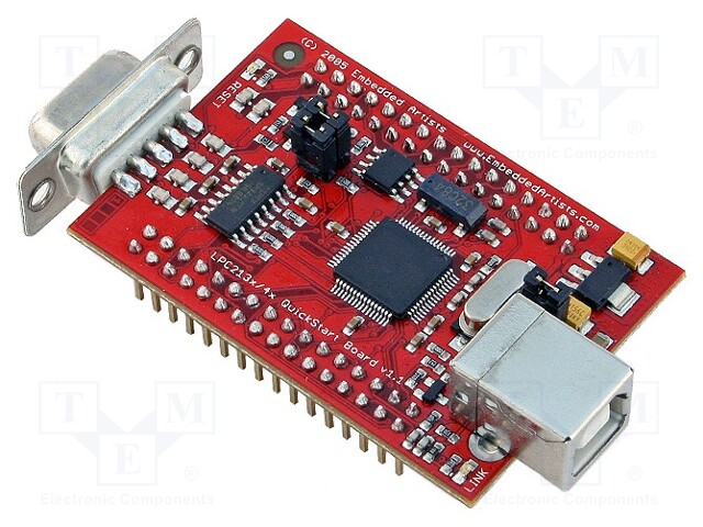 Dev.kit: ARM NXP; LPC2148; I2C x2,RS232,SPI,SSP,UART x2,USB