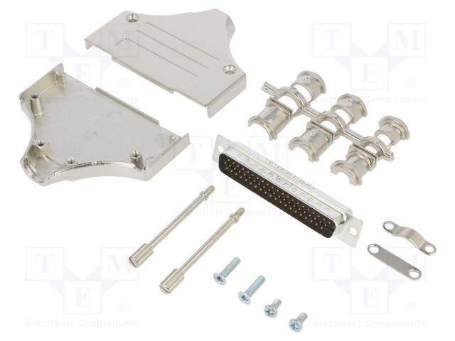 D-Sub HD; PIN: 62; male; shielded; straight; soldering; for cable