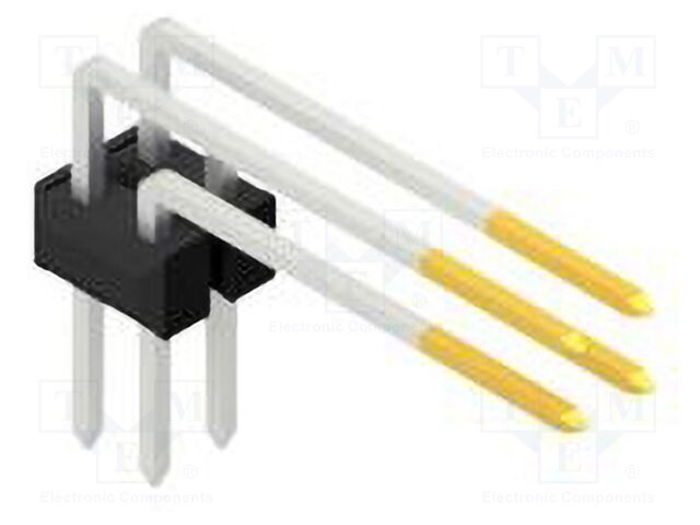Connector: pin strips; pin header; male; PIN: 4; 2.54mm; THT; 2x2