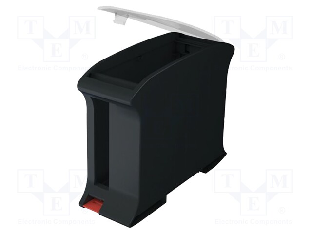 Enclosure: for DIN rail mounting; ABS