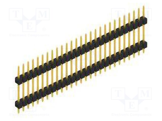 Connector: pin strips; pin header; male; PIN: 27; 2.54mm; THT; 1x27