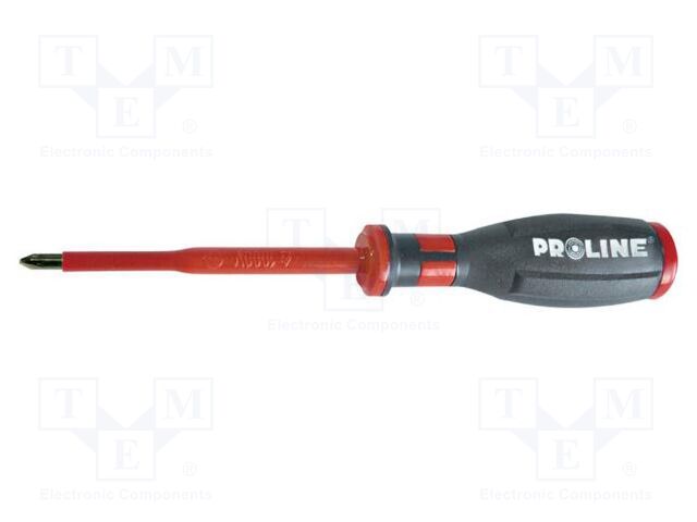 Screwdriver; insulated; Pozidriv®; PZ2; 100mm; SOFT-TOUCH