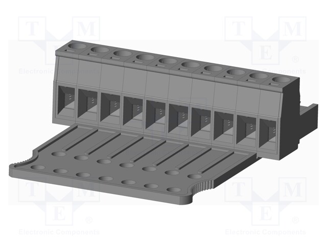 Connector: pluggable terminal block; plug; female; straight; grey