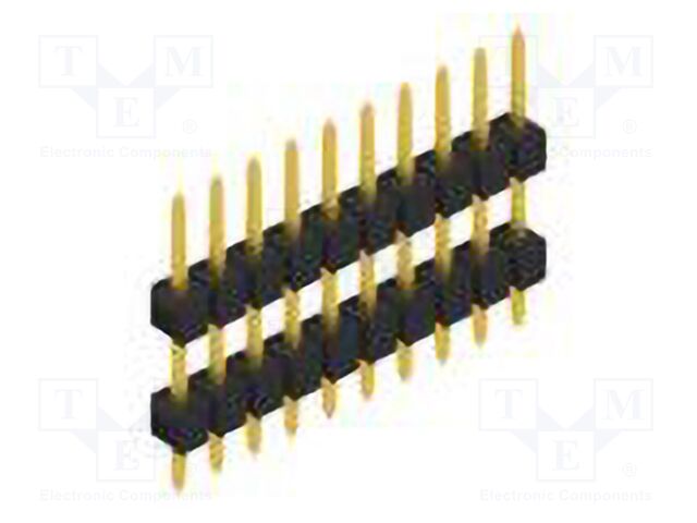 Connector: pin strips; pin header; male; PIN: 10; 2.54mm; THT; 1x10