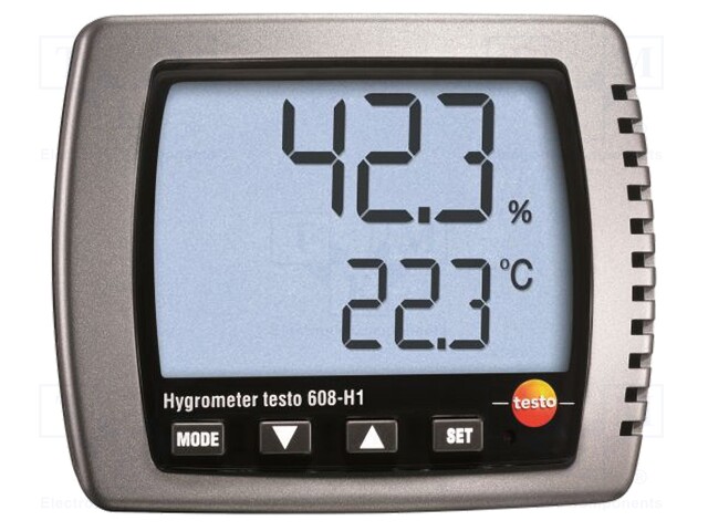 Thermo-hygrometer; 0÷50°C; Accur: ±0,5°C; 10÷95%RH