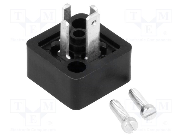 Connector: valve connector; socket; form C; 8mm; male; PIN: 4; 6A
