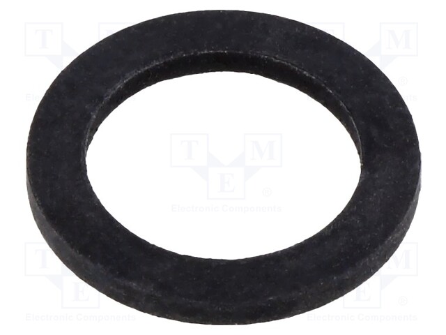 Gasket; CR rubber; Thk: 1.5mm; Øint: 11.8mm; PG7; black