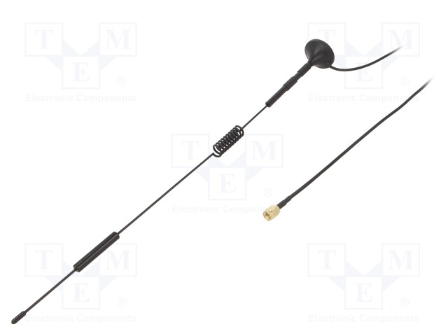 Antenna; black; SMA; 50W; 600÷2700MHz; 50Ω; 3m; 7dBi; -45÷80°C