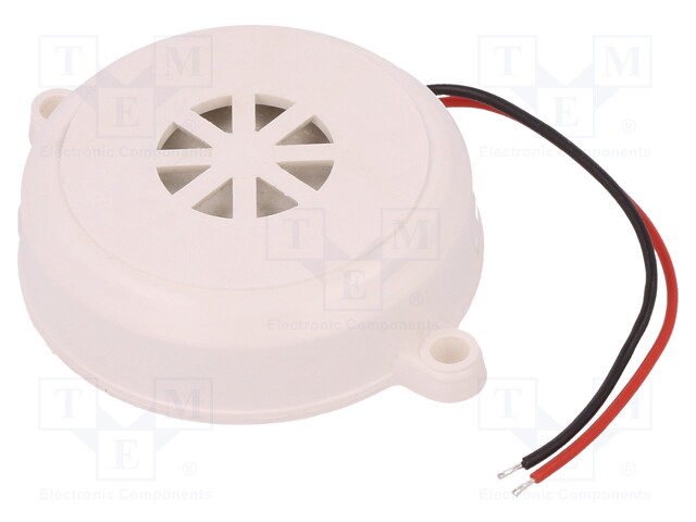 Sound transducer: piezo alarm; 12÷24VDC; Colour: white