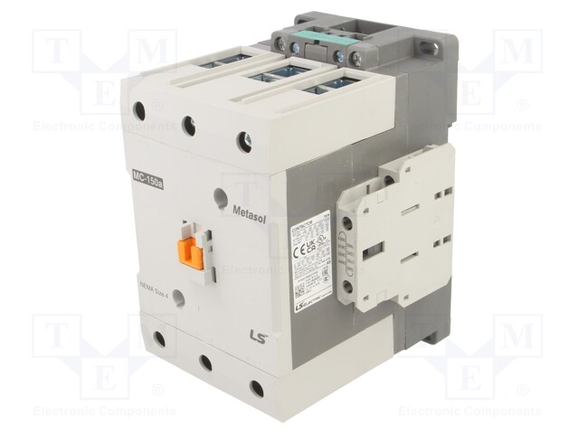Contactor: 3-pole; NO x3; Auxiliary contacts: NO + NC; 400VAC