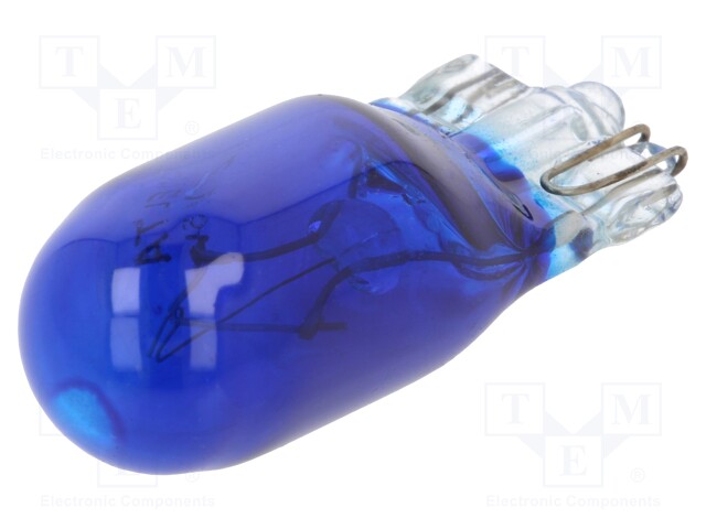 Filament lamp: automotive; W2,1x9,5d; blue; 12V; 5W; VISIONPRO; W5W
