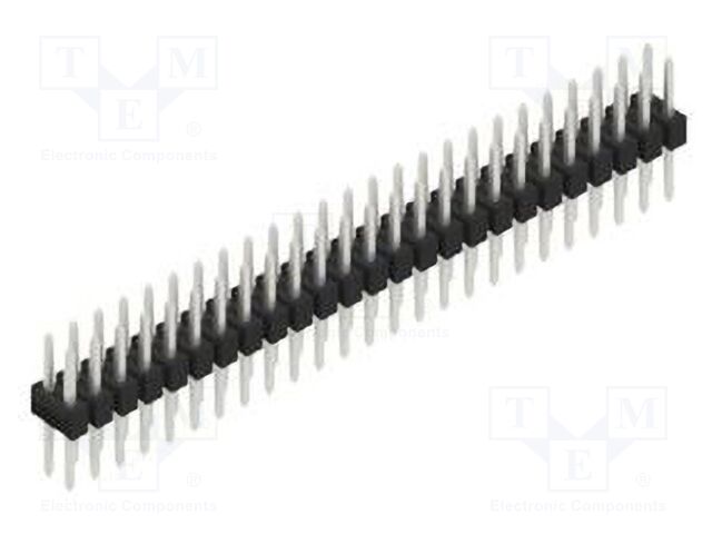 Connector: pin strips; pin header; male; PIN: 50; 2.54mm; THT; 2x25