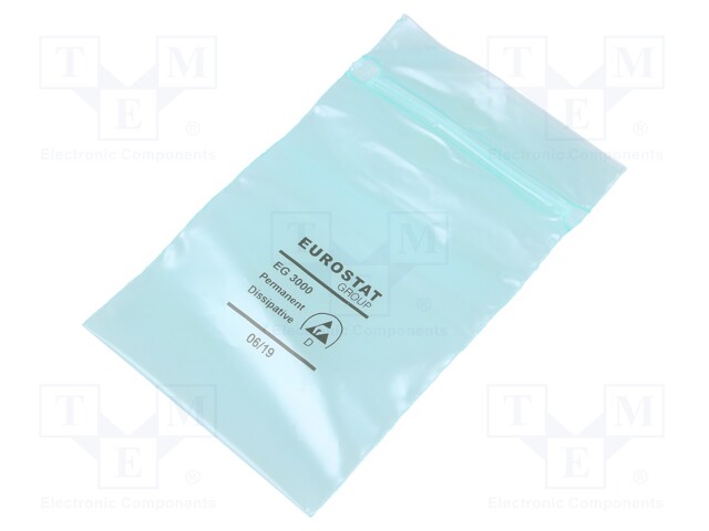 Protection bag; ESD; L: 203mm; W: 127mm; D: 75um; Features: self-seal