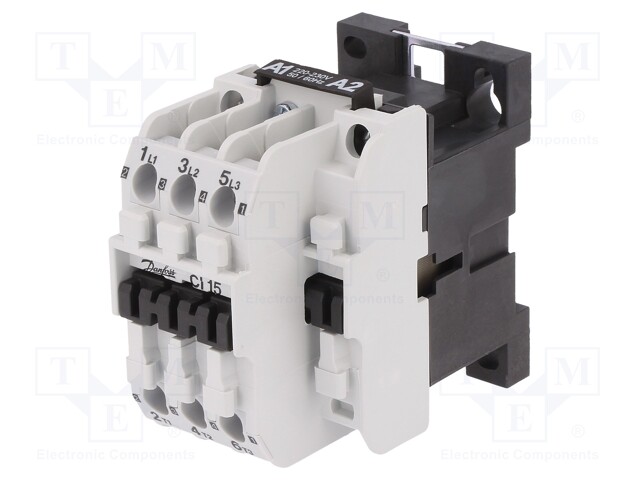 Contactor: 3-pole; NO x3; 230VAC; 16A; DIN,panel; CI 15; -30÷70°C