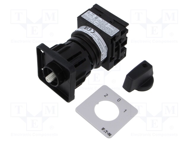 Switch: cam switch; Stabl.pos: 3; 20A; 2-0-1; for building in