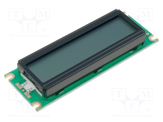 Display: LCD; alphanumeric; STN Positive; 16x2; gray; 85x30x13.2mm