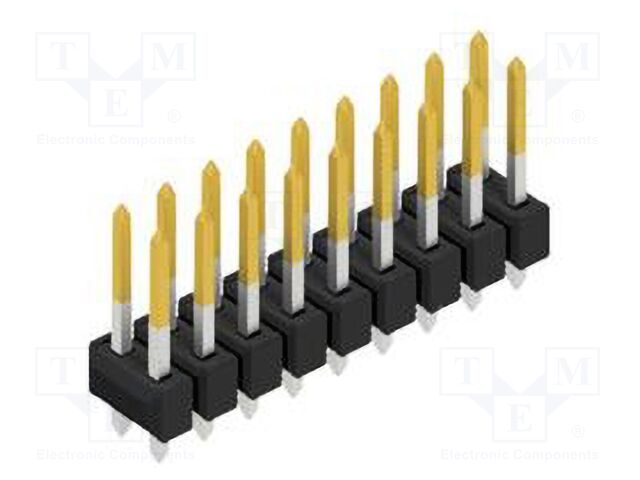 Connector: pin strips; pin header; male; PIN: 18; 2.54mm; THT; 2x9