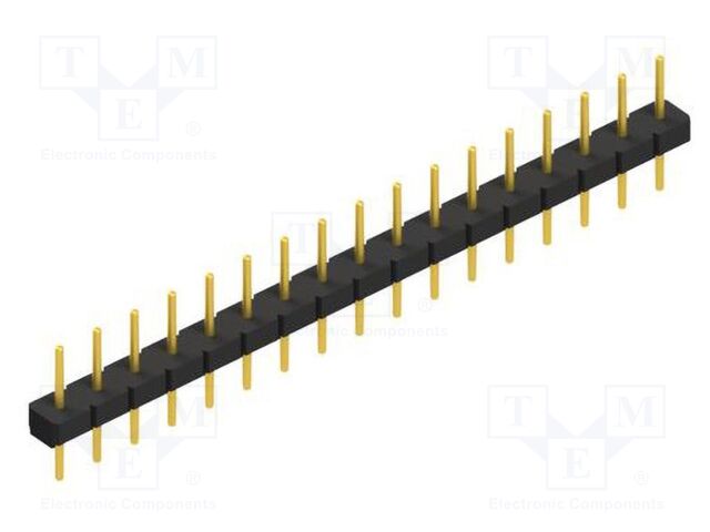 Connector: pin strips; pin header; male; PIN: 17; 2.54mm; THT; 1x17