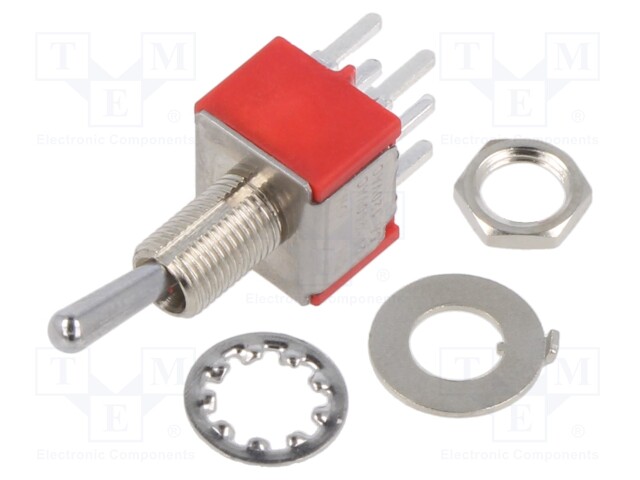 Switch: toggle; Pos: 2; DPDT; ON-ON; 2A/250VAC; 5A/28VDC; -30÷85°C