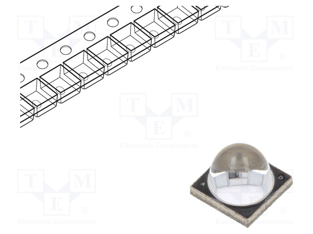 Power LED; EMITER; ultraviolet; Pmax: 10W; λd: 365-370nm; 48°