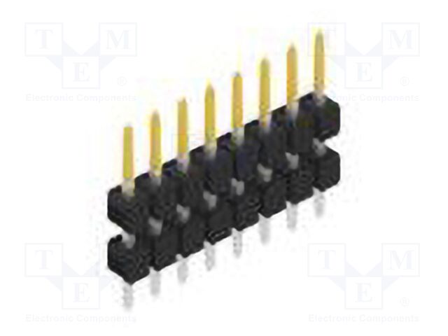 Connector: pin strips; pin header; male; PIN: 8; 2.54mm; THT; 1x8