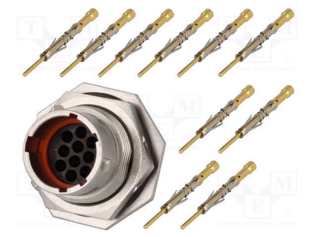 Connector: circular; Series: RT360; socket,plug; male; crimped