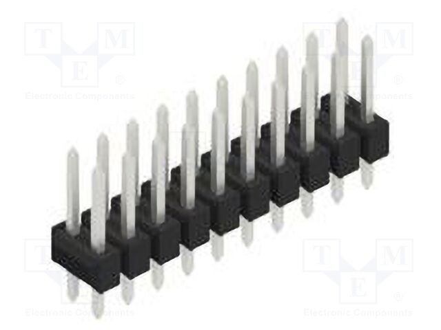 Connector: pin strips; pin header; male; PIN: 20; 2.54mm; THT; 2x10
