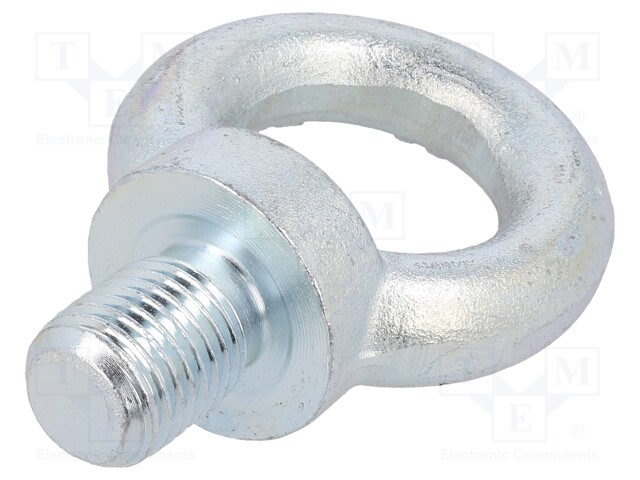 Lifting eye bolt; M27x41; DIN: 580; Head: eye; none; steel; zinc