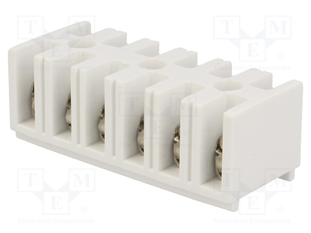 Terminal block; screw terminal; ways: 6; 4mm2; terminals: 12; 660V