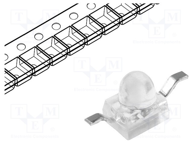 LED; SMD; Gull wing; green; 1900÷2700mcd; 2.5x2x2.8mm; 20°; 30mA