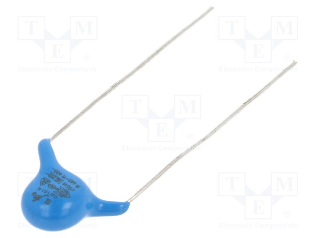 Capacitor: ceramic; Y1; 100pF; 400VAC; Y5P; ±-10%; 10mm