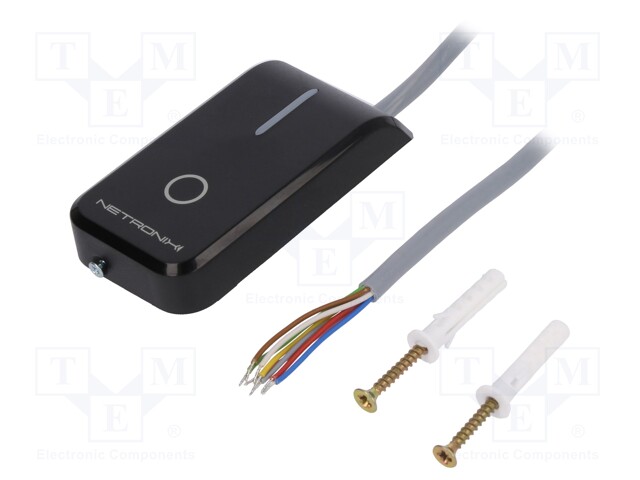 RFID reader; antenna,built-in buzzer; 83x44x14mm; 7÷15V; black