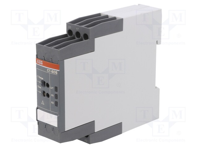 Time Delay Relay, 48 VDC, 0.05 s, 10 min, DPST-NO, DIN Rail