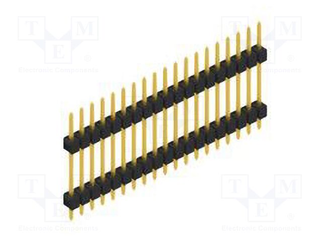 Connector: pin strips; pin header; male; PIN: 19; 2.54mm; THT; 1x19