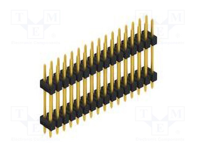 Connector: pin strips; pin header; male; PIN: 32; 2.54mm; THT; 2x16