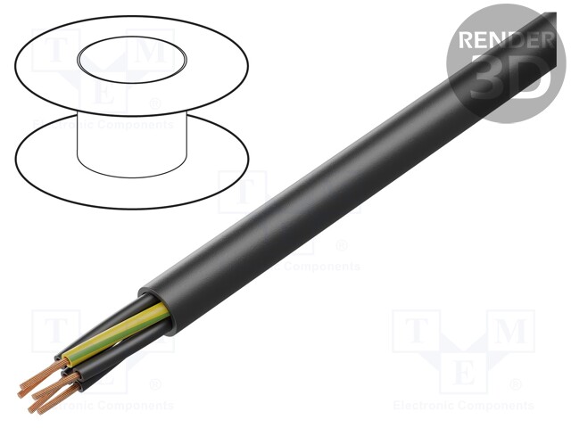 Wire; ÖLFLEX® ROBUST 210; 5G1,5mm2; unshielded; 300/500V; TPE; Cu
