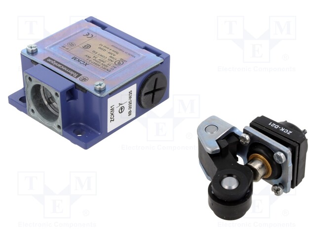 Limit switch; plastic roller Ø20mm; NO + NC; 10A; max.250VAC