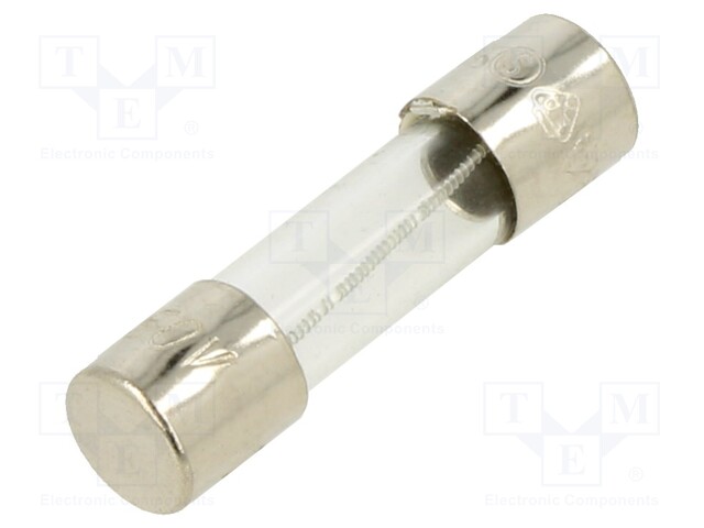 Fuse: fuse; 400mA; 250VAC; glass; 20x5.2mm; brass; bulk