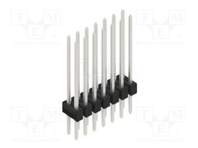 Connector: pin strips; pin header; male; PIN: 14; 2.54mm; THT; 2x7