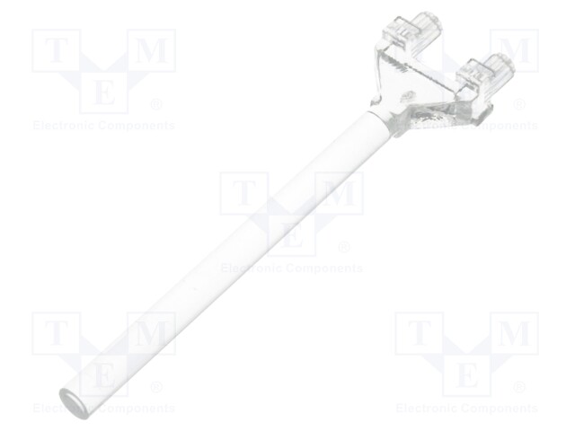 Fibre for LED; round; Ø: 3mm; Front: flat; with PCB mounting