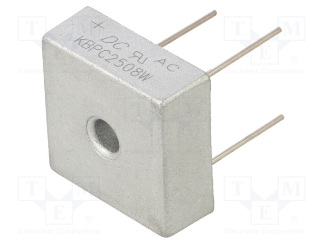 Bridge rectifier: single-phase; Urmax: 800V; If: 25A; Ifsm: 400A