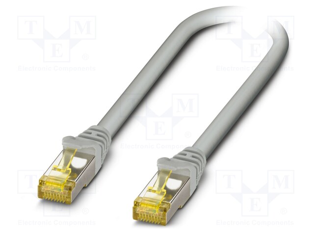 Patch cord; S/FTP; 6a; stranded; Cu; LSZH; grey; 12.5m; 26AWG; IP20